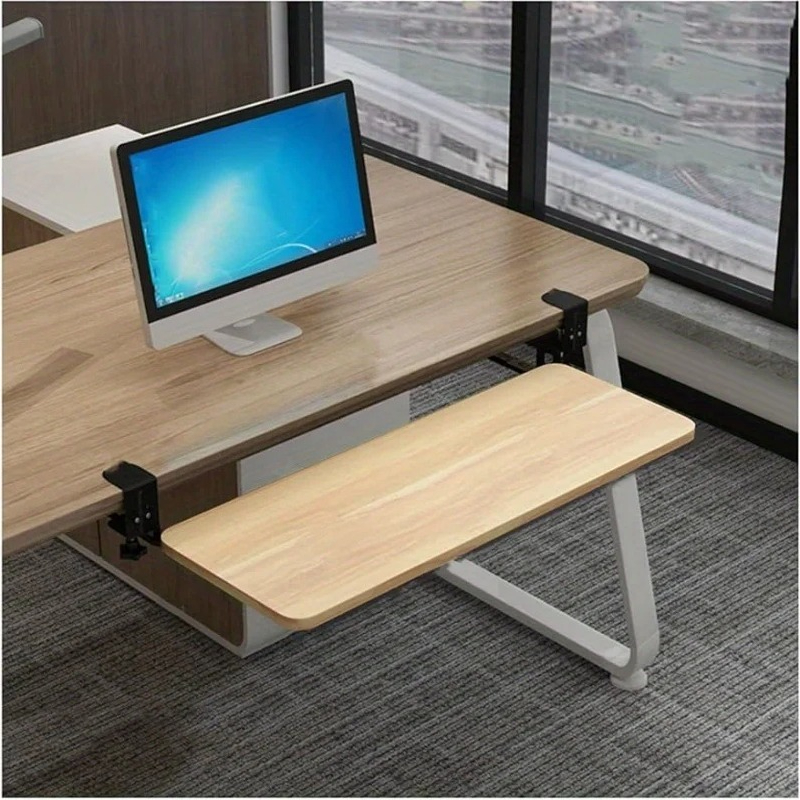 Keyboard Tray Under Desk - 1PC Rak Keyboard Geser Ergonomis di