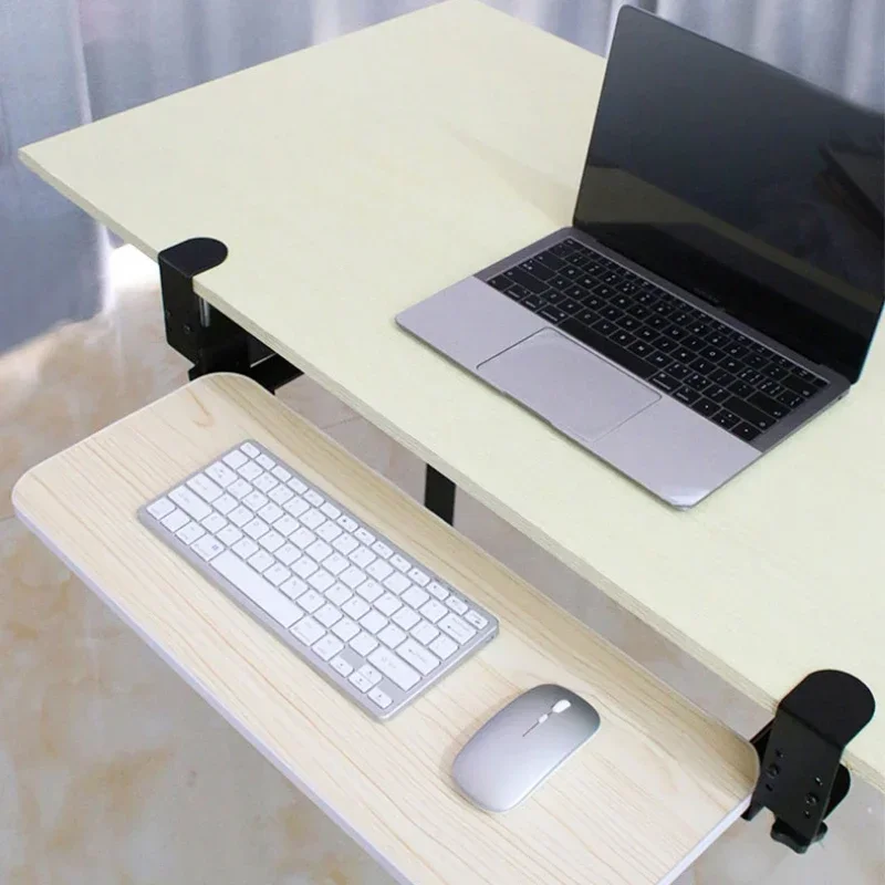 Keyboard Tray Under Desk - Rak Penyimpanan Keyboard Geser di Bawah