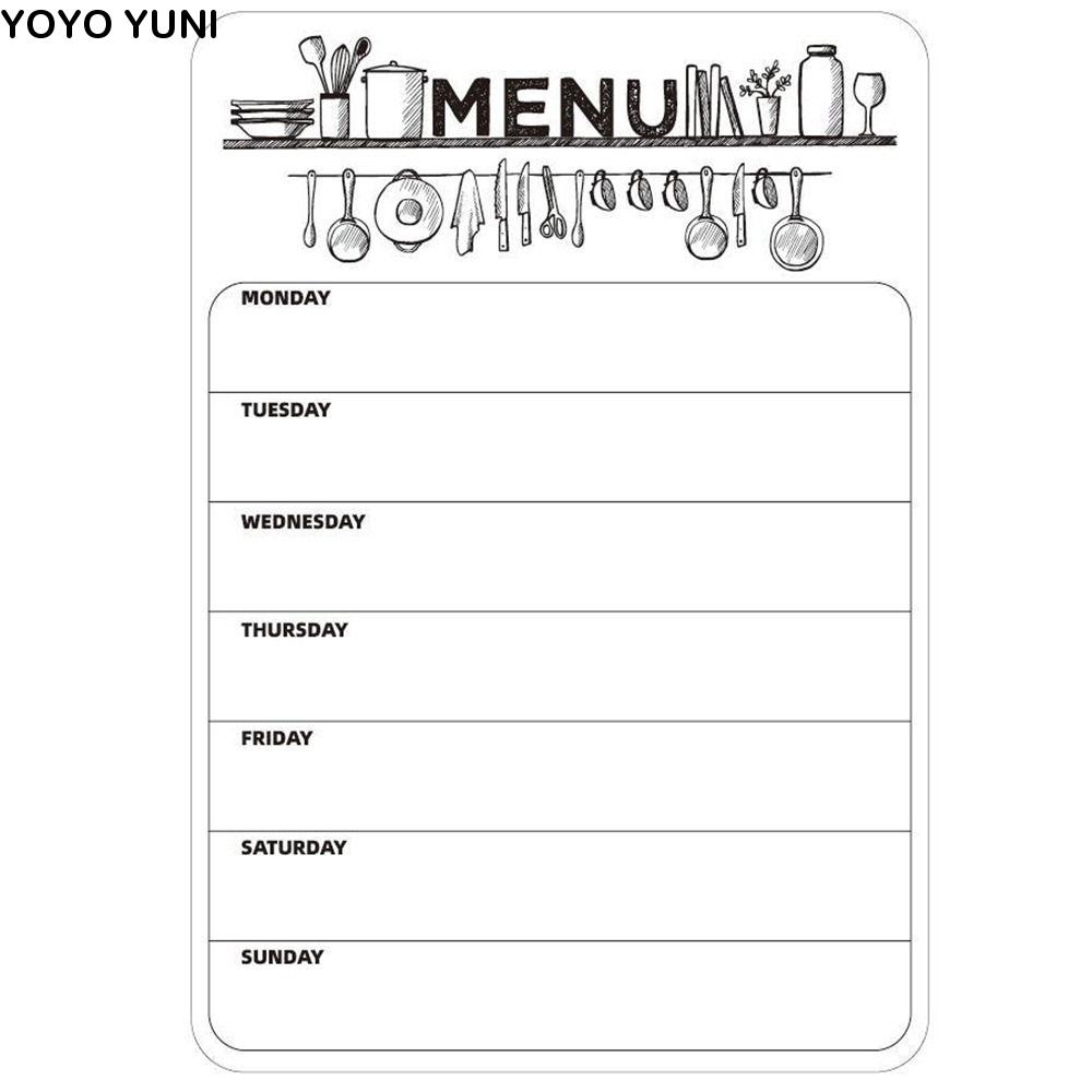 Whiteboard Magnetic - Stiker Magnetik Memo Notepad Rencana INS