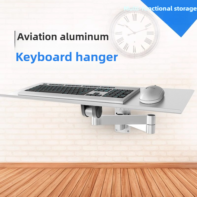 Keyboard Tray Under Desk - Rak Keyboard Dinding Hemat Ruang dengan
