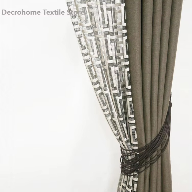 Home Office Buy - 2025 Tirai Pola Geometris Xing Ge