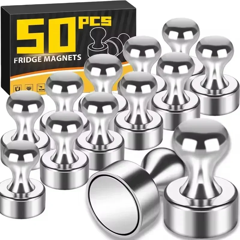 Whiteboard Magnetic - 1-50 Buah Pin Magnetik Logam, Paku