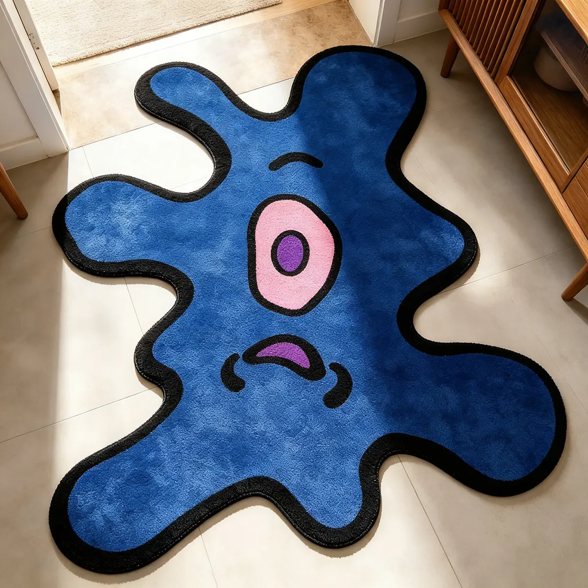 Home Office Rug - Karpet Monster Bermata Satu Gaya Jalanan