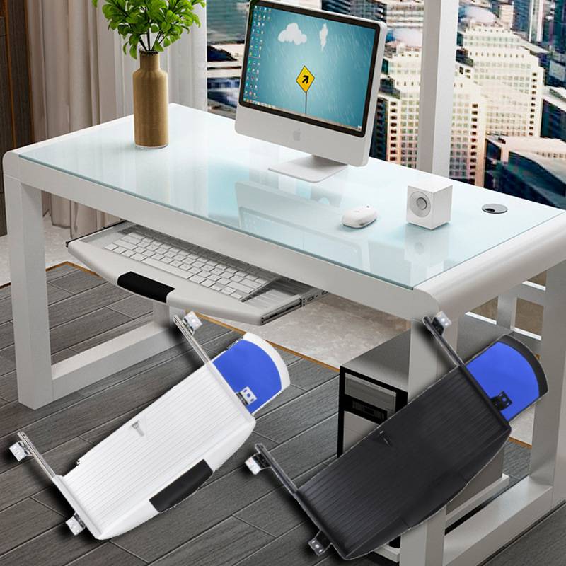 Keyboard Tray Under Desk - Laci komputer serbaguna, Laci geser Keyboard,