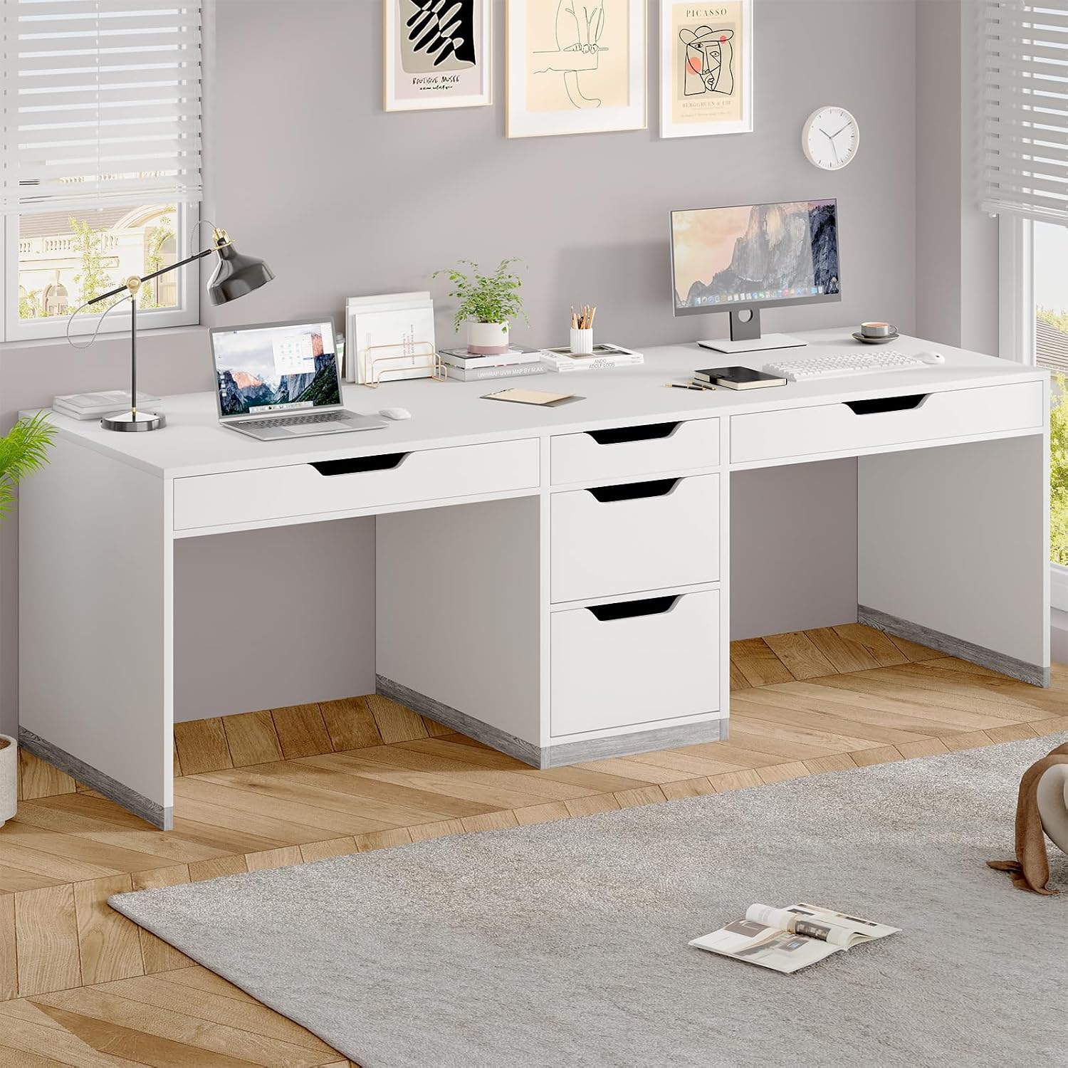Home Office With Two Desks - Meja Kerja untuk Dua Orang 78