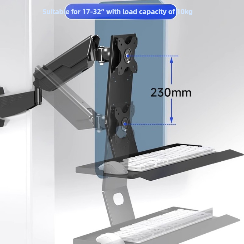 Keyboard Tray Under Desk - Rak Monitor Heavy Duty Ergonomis dengan