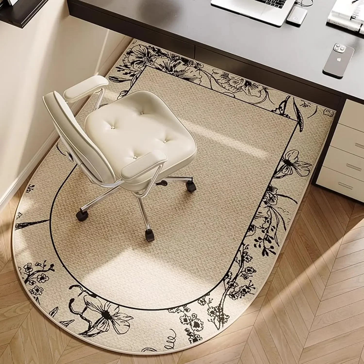 Home Office Rug - VIKAMA Alas Lantai Anti-Selip untuk Kursi