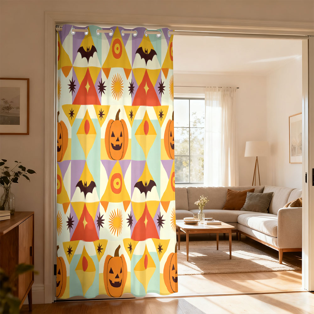 Home Office Rate - 1 buah tirai lingkaran tunggal motif