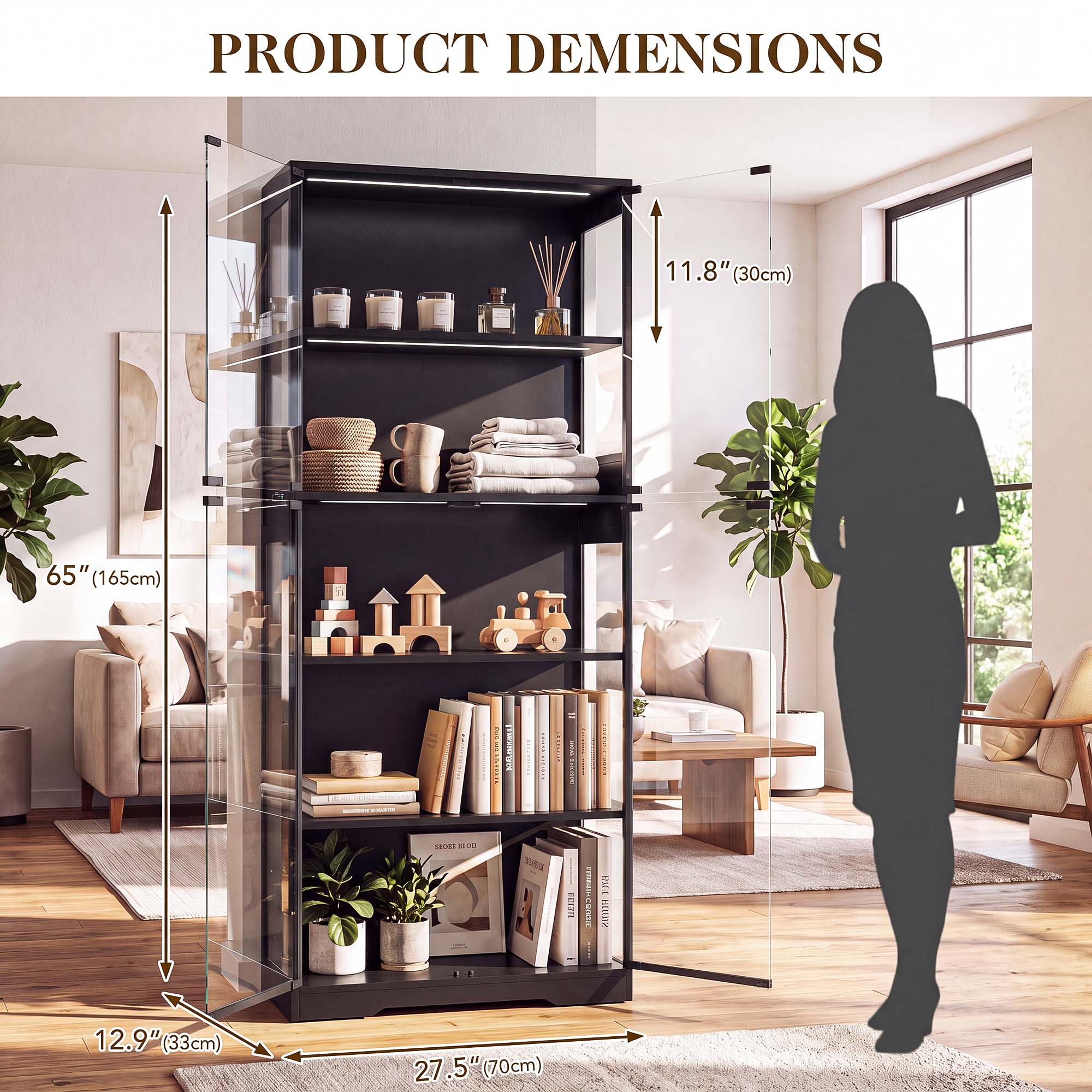 TCGBKAF Lemari Pajangan 5 Ting - Home Office Room ulasan dan harga