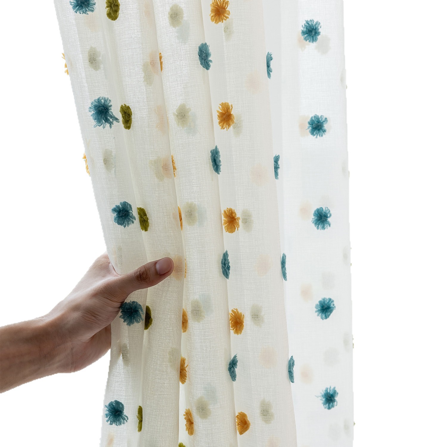 Tirai Semi Transparan Motif Ma - Home Office Buy ulasan dan harga