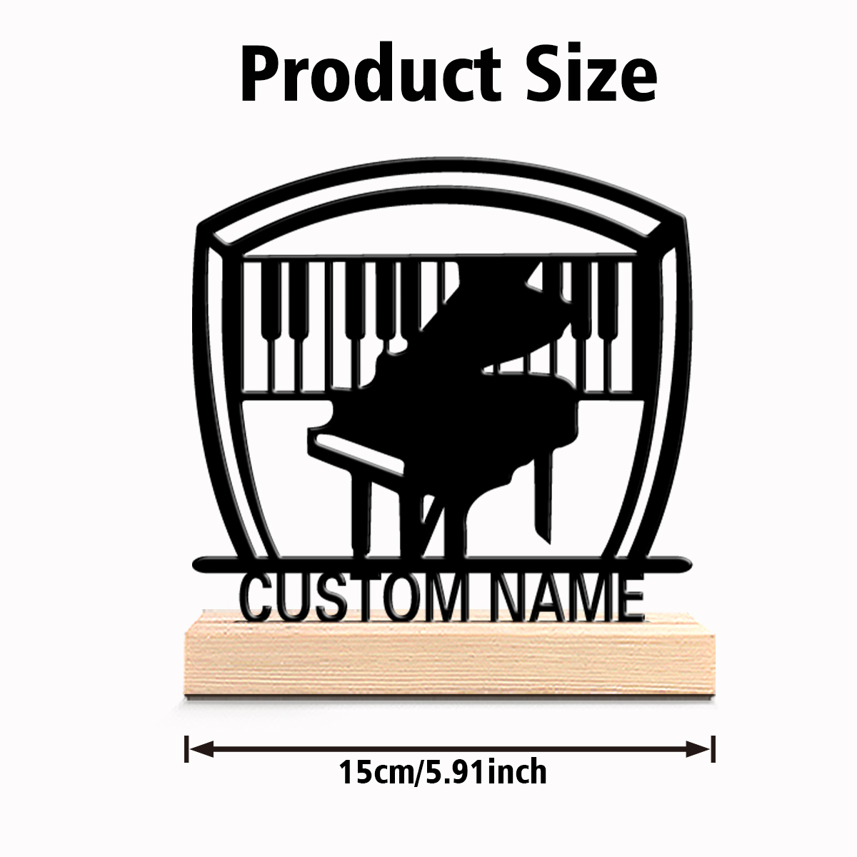 1pc Patung Piano Logam Kustom  - Home Office Industrial Style ulasan dan harga