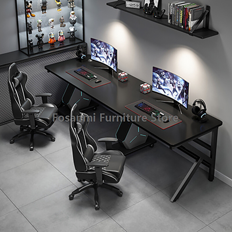 Meja PC Gamer Besar untuk 2 Or - Home Office With Two Desks ulasan dan harga