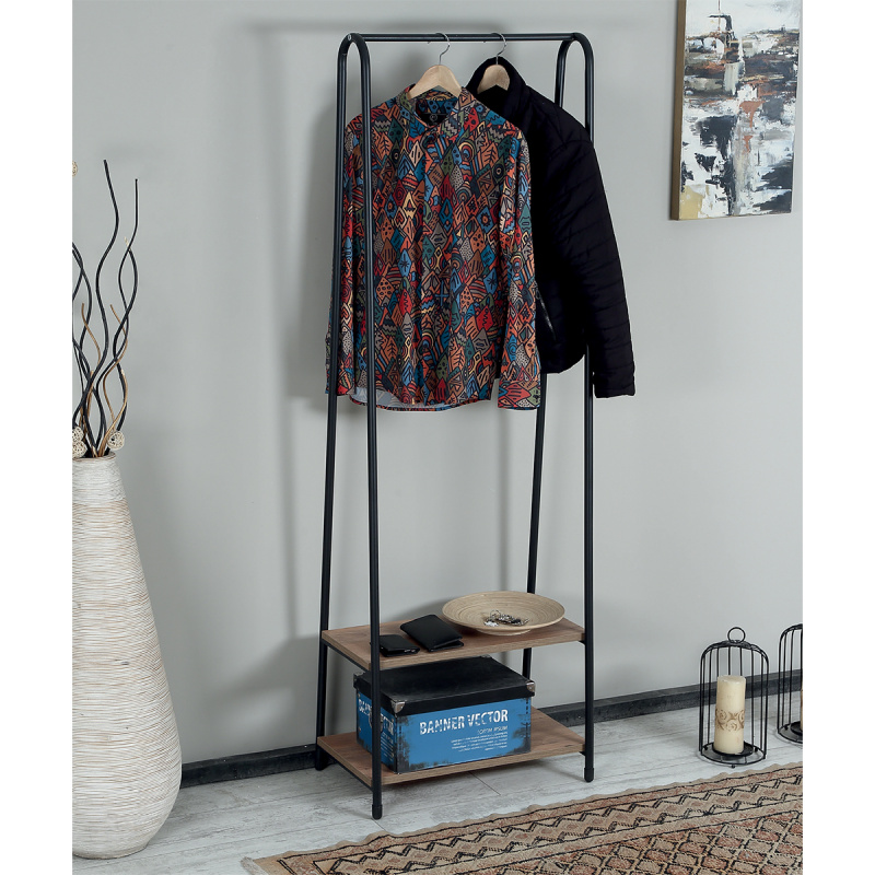 Rak Buku Logam dan Kayu Gaya I - Home Office Industrial Style ulasan dan harga