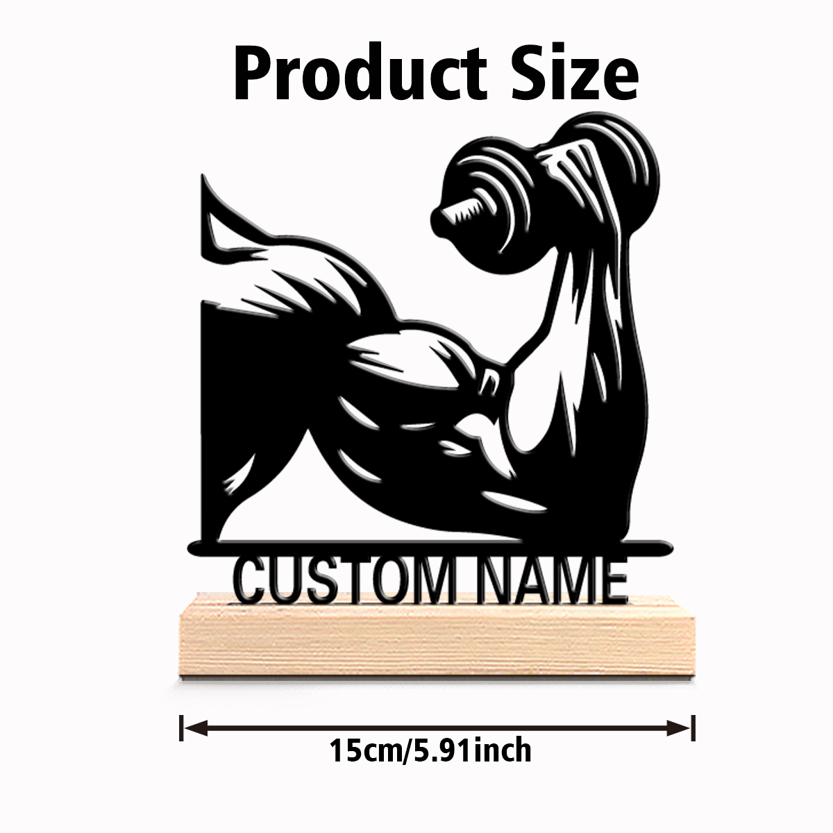 1pc Patung Logam Kebugaran Kus - Home Office Industrial Style ulasan dan harga