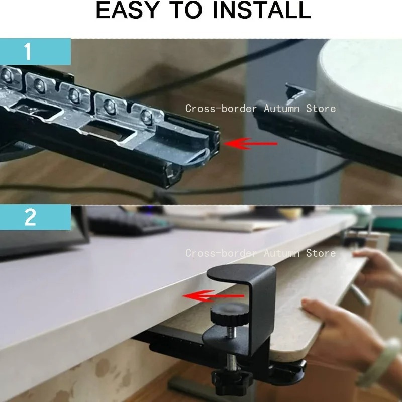 1PC Rak Keyboard Geser Ergonom - Keyboard Tray Under Desk ulasan dan harga
