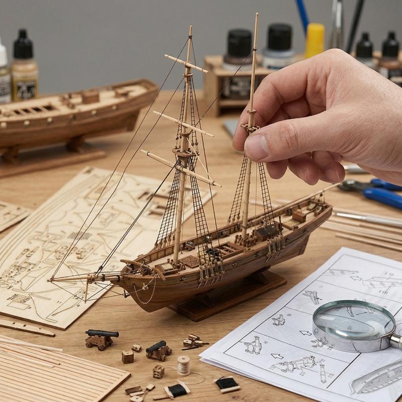Kit Model Kapal Kayu - Model P - Home Office Ideas ulasan dan harga