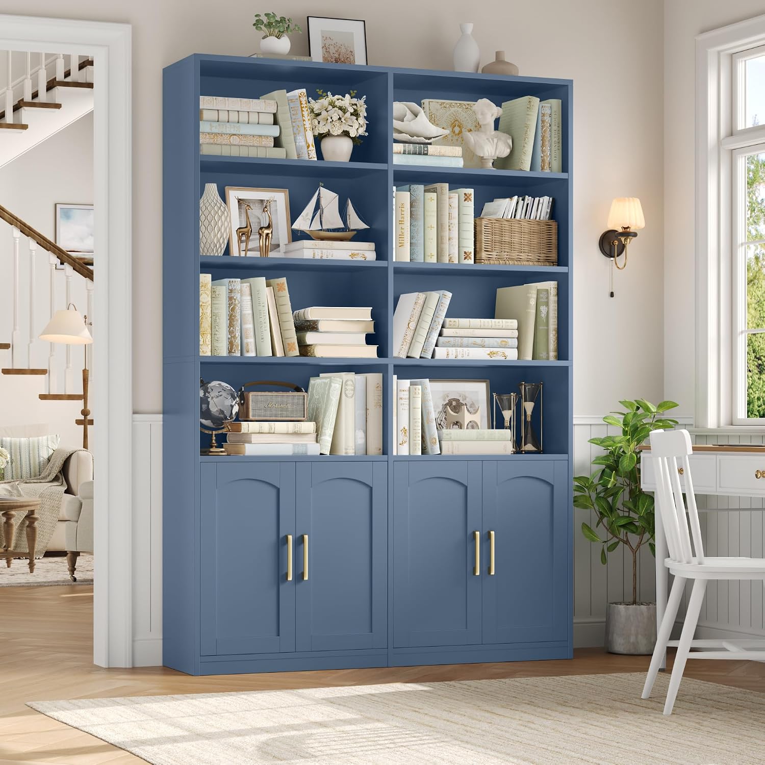 Rak Buku Lebar Ganda Dengan Pi - Home Office Industrial Style ulasan dan harga