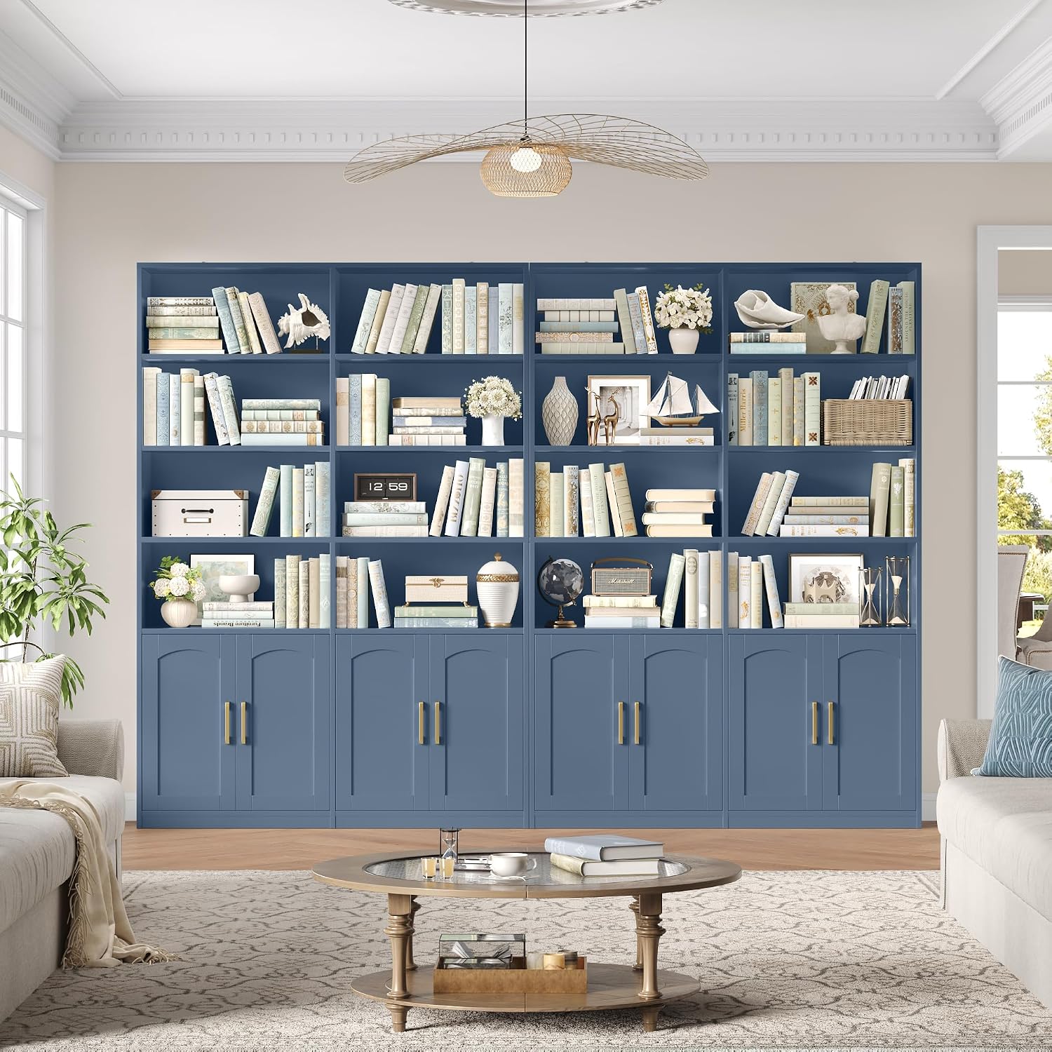 Rak Buku Lebar Ganda Dengan Pi - Home Office Industrial Style ulasan dan harga
