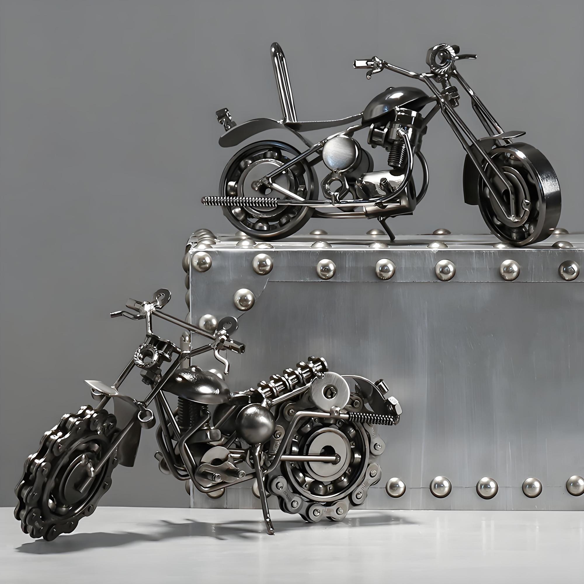 Model Sepeda Motor Besi Buatan - Home Office Industrial Style ulasan dan harga
