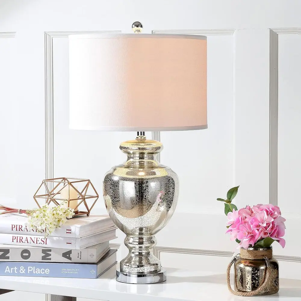 Lampu Meja Kaca Retak Perak Me - Home Office Room ulasan dan harga