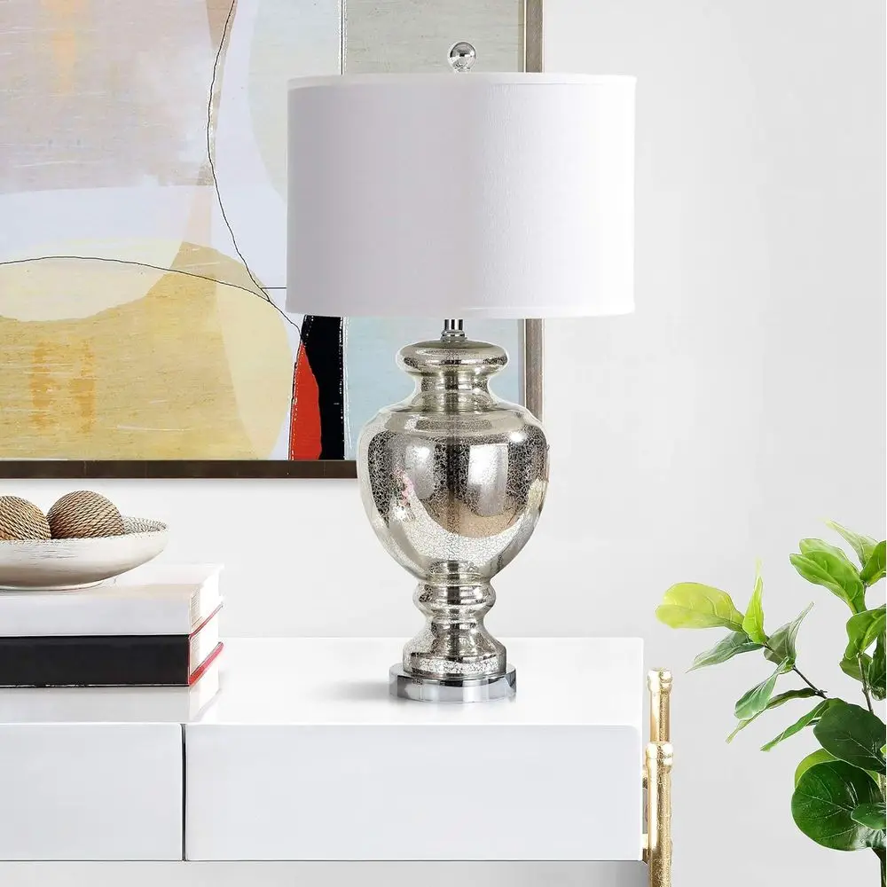 Lampu Meja Kaca Retak Perak Me - Home Office Room ulasan dan harga