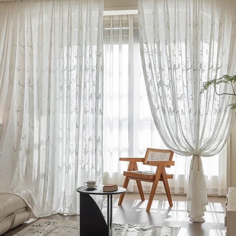 Gorden Kain Kasa Putih Jacquar - Home Office Buy ulasan dan harga