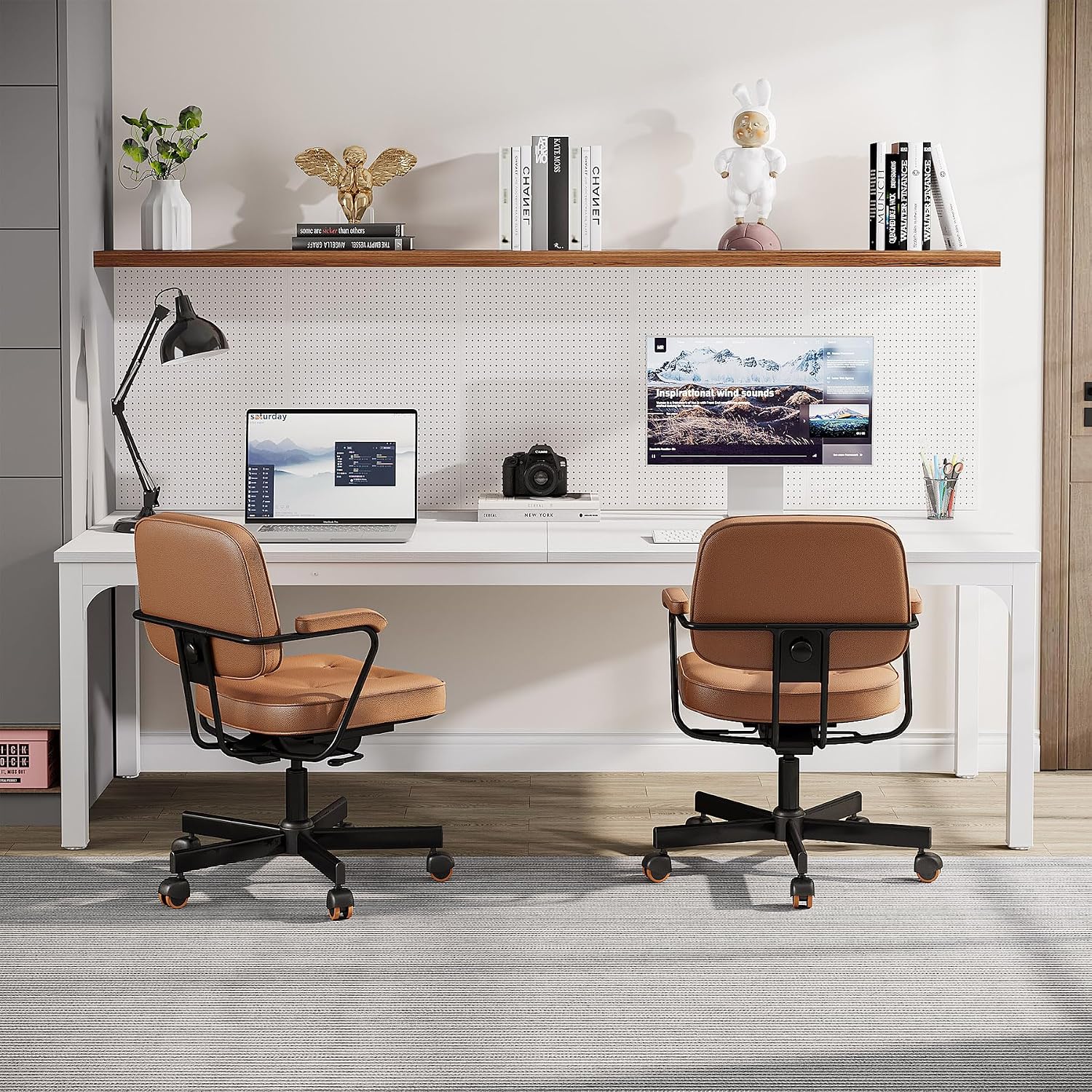 Meja Kantor Rumah untuk 2 Oran - Home Office With Two Desks ulasan dan harga