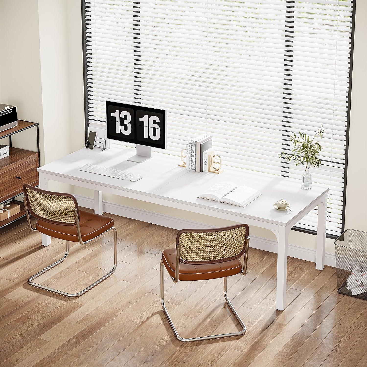 Meja Kantor Rumah untuk 2 Oran - Home Office With Two Desks ulasan dan harga