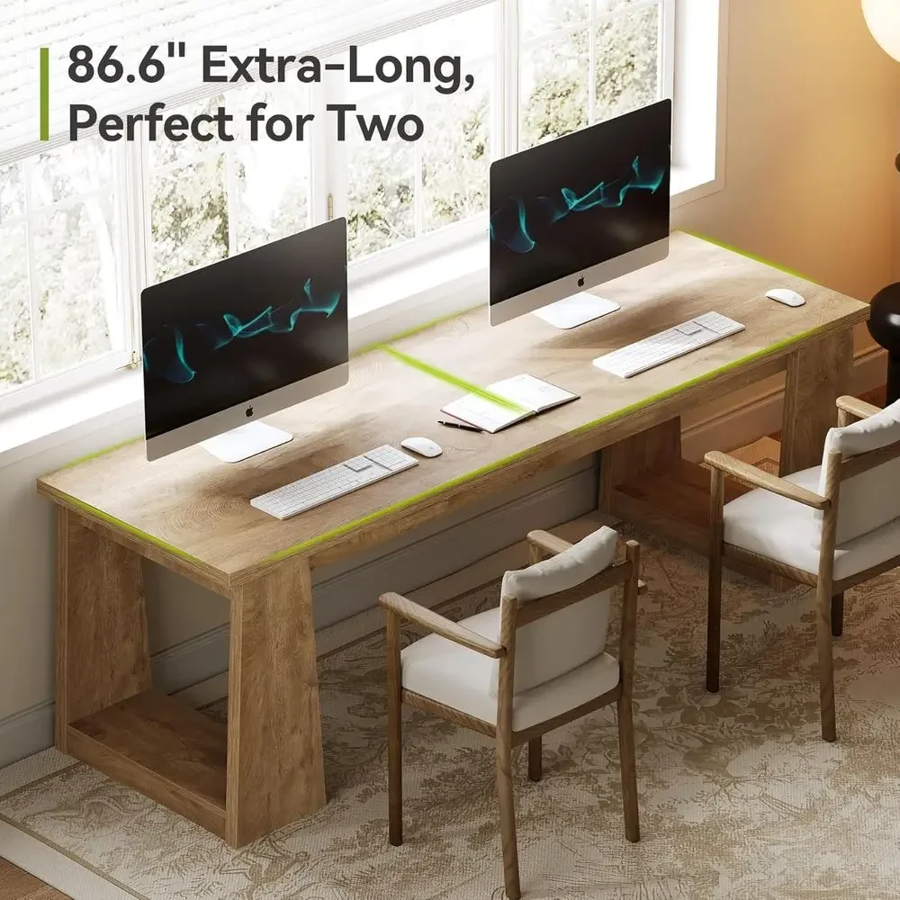 Meja Kantor Rumah untuk Dua Or - Home Office With Two Desks ulasan dan harga