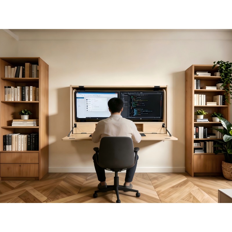 Stasiun Kerja Rumah Hemat Ruan - Home Office With Two Desks ulasan dan harga