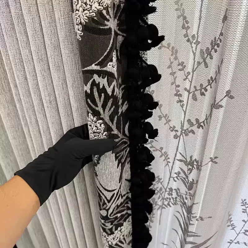 Tirai tebal nilon Jacquard kas - Home Office Buy ulasan dan harga