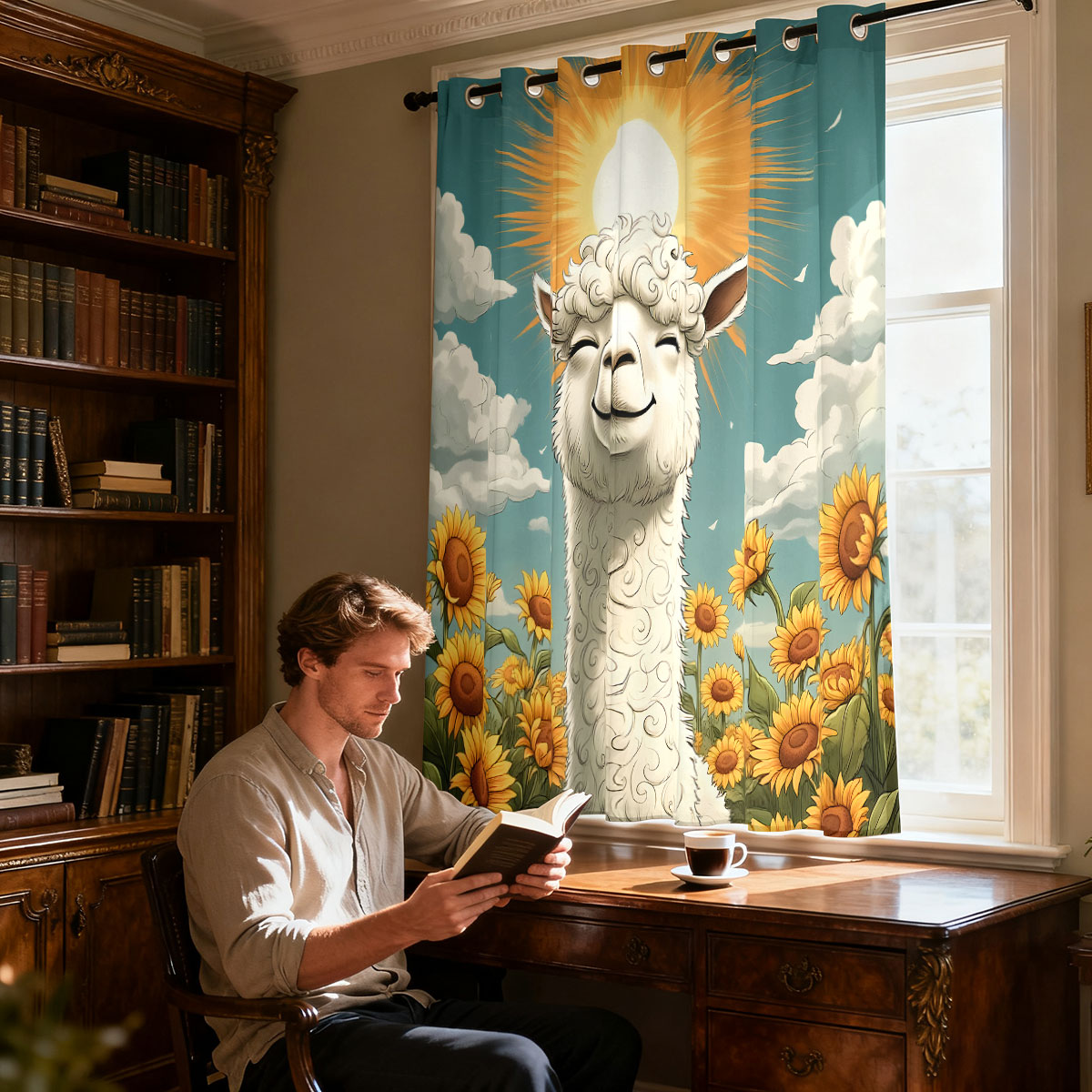 Gorden Panel Tunggal Motif Bun - Home Office Rate ulasan dan harga