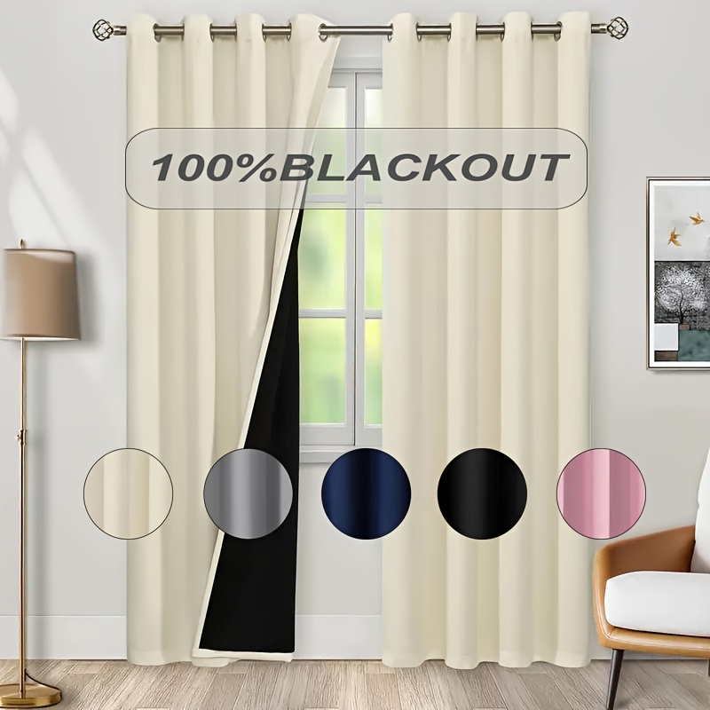 1pc Tirai Blackout 100% dengan - Home Office Rate ulasan dan harga