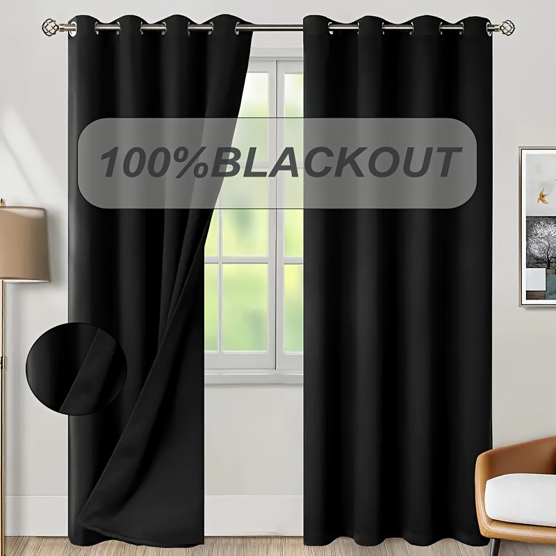 1pc Tirai Blackout 100% dengan - Home Office Rate ulasan dan harga