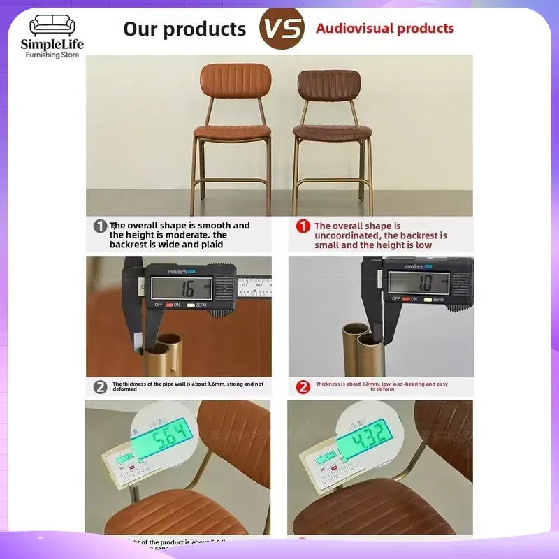 Kursi Makan Retro Besi Gaya In - Home Office Industrial Style ulasan dan harga