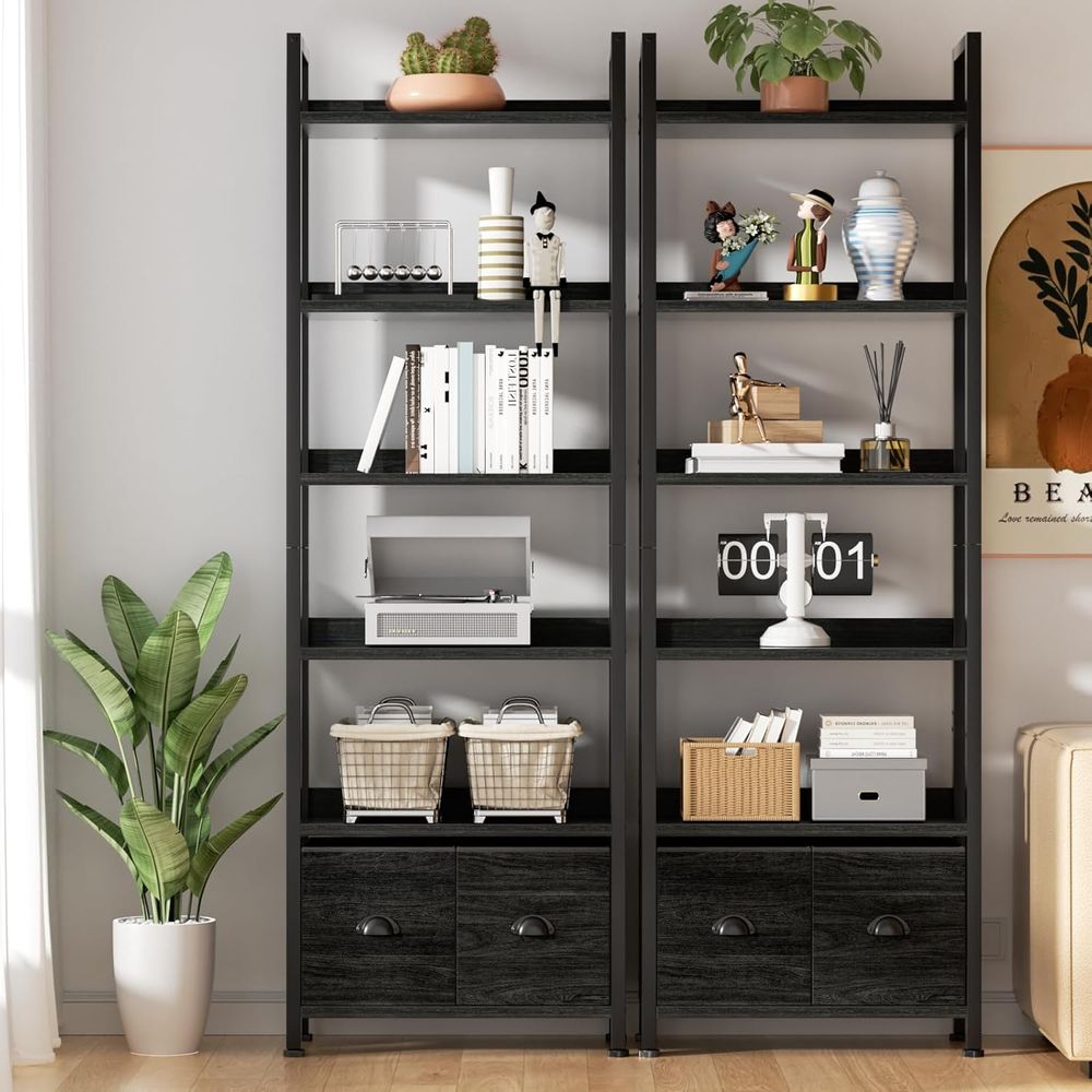Rak Buku Tinggi 6 Tingkat deng - Home Office Industrial Style ulasan dan harga